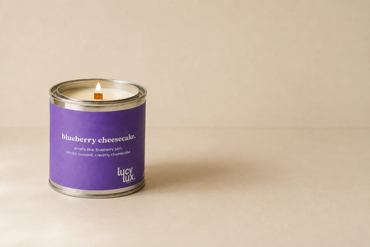 blueberry cheescake 8oz candle