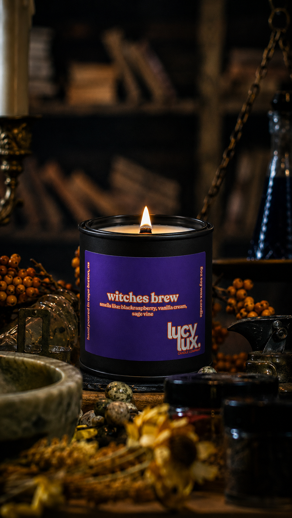 witches brew 8oz candle