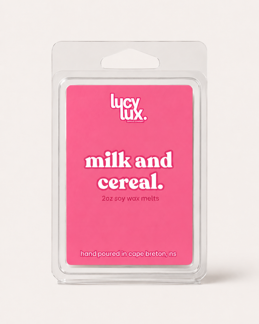 milk and cereal wax melts
