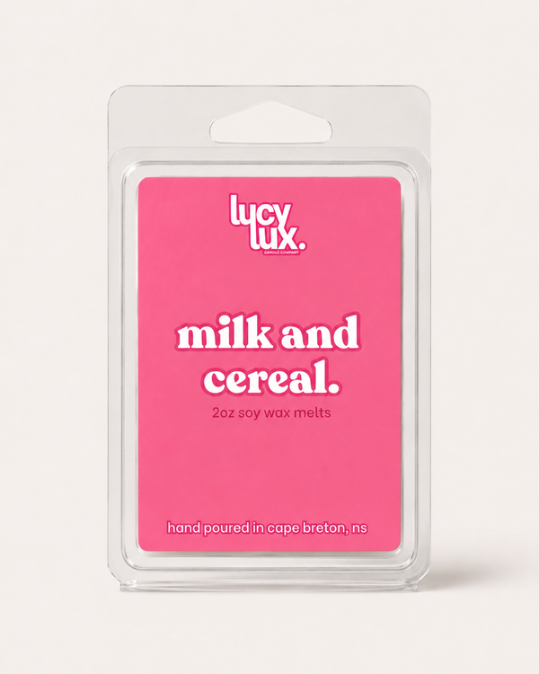 milk and cereal wax melts