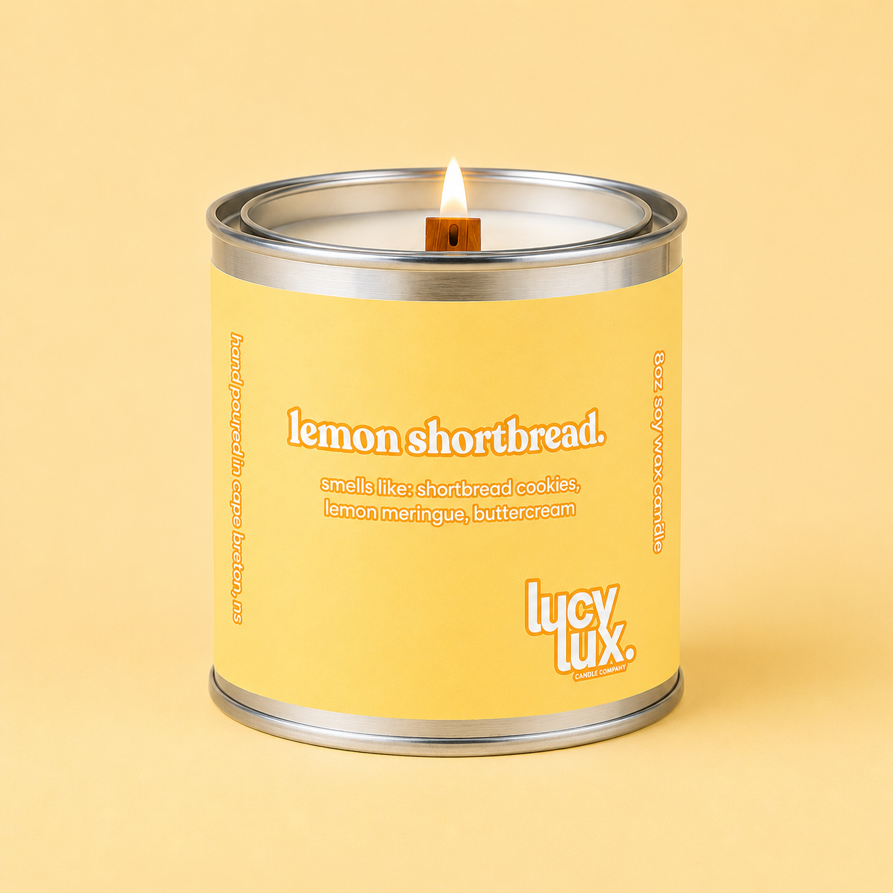lemon shortbread 8oz candle