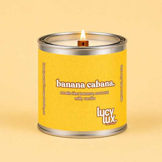 banana cabana 8oz candle (limited edition)