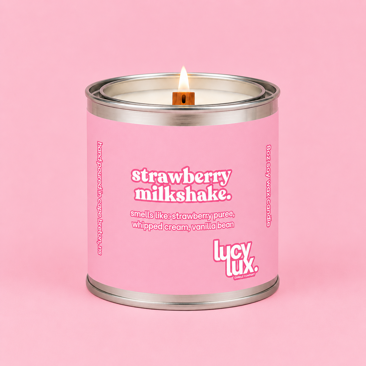 ストロベリーミルクシェイク 8oz キャンドル