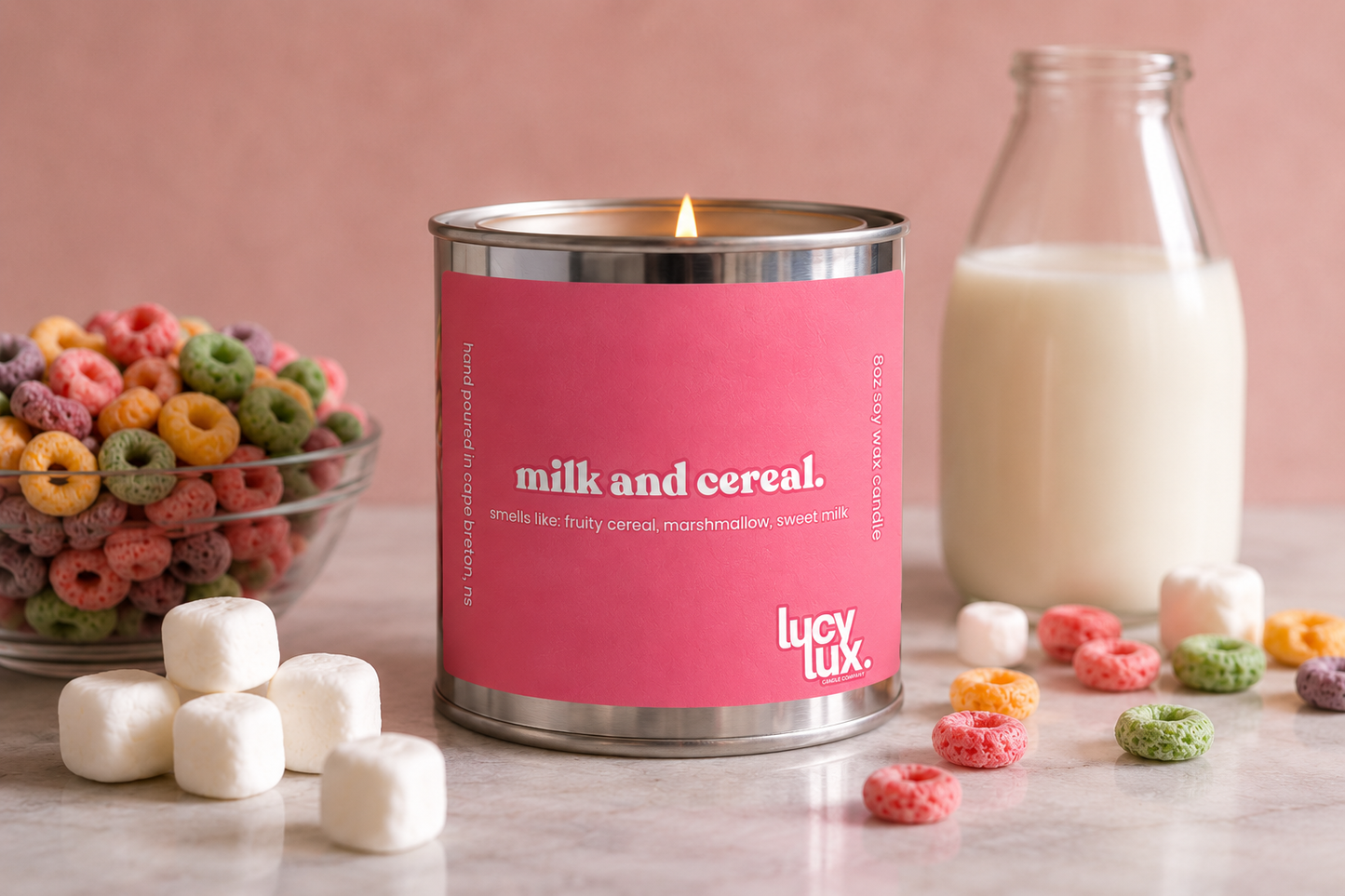 milk and cereal 8oz candle